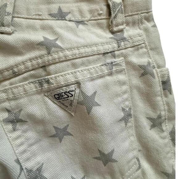 Vintage 90s Guess by Georges Marciano Star Print Jeans Sz 29 – Made in USA Rare - Picture 5 of 6